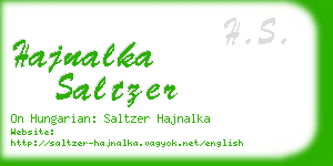 hajnalka saltzer business card